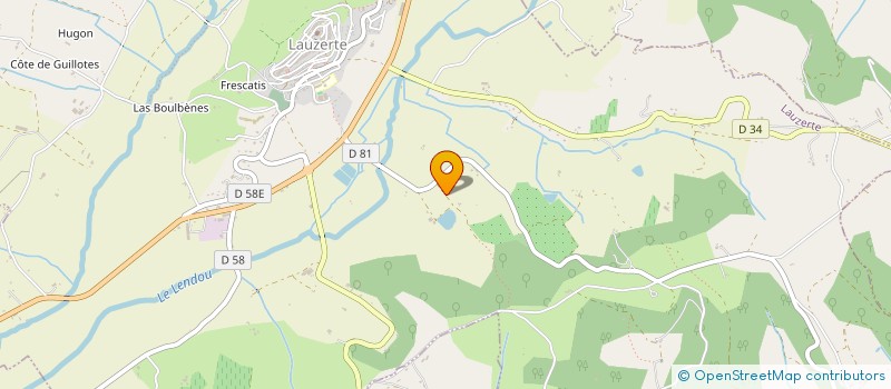 localisation de l'entreprise MONSIEUR JEAN-PAUL ROUX  LAUZERTE