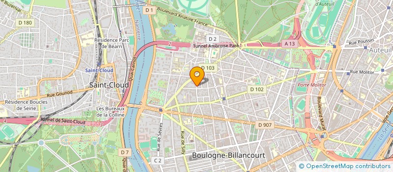 localisation de l'entreprise MONSIEUR JEAN-PAUL ROUX à BOULOGNE-BILLANCOURT