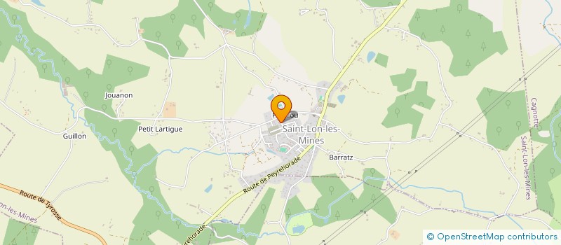 localisation de l'entreprise MONSIEUR JEAN-PAUL SAINTORENS  SAINT-LON-LES-MINES