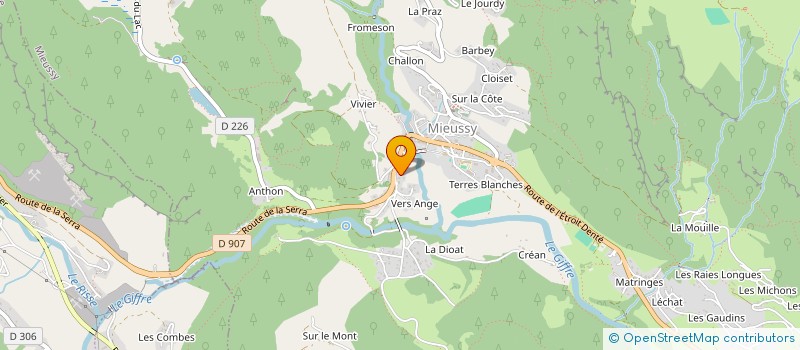 localisation de l'entreprise MONSIEUR JEAN-PAUL SAULNIER  MIEUSSY