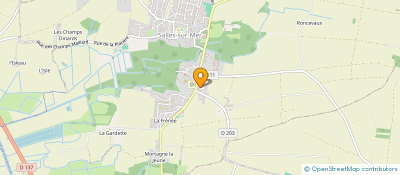 localisation de l'entreprise MONSIEUR JEAN PAUL SAUVAGET  SALLES-SUR-MER