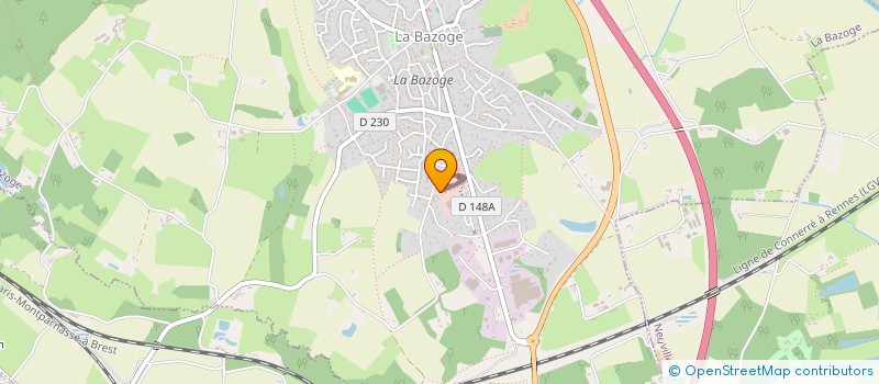 localisation de l'entreprise MONSIEUR JEAN-PAUL SAVARY  LA BAZOGE