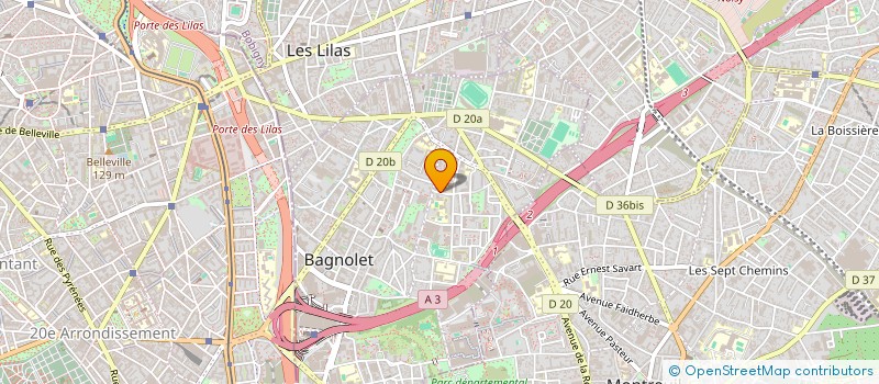 localisation de l'entreprise MONSIEUR JEAN PAUL TAAR à BAGNOLET