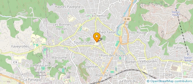 localisation de l'entreprise MONSIEUR JEAN PAUL TALON à TOULON