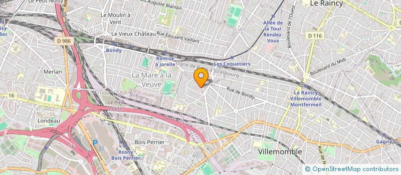 localisation de l'entreprise MONSIEUR JEAN PAUL TAPE  VILLEMOMBLE