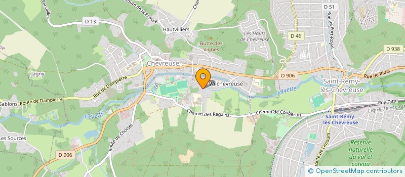 localisation de l'entreprise MONSIEUR JEAN-PAUL TEYSSIER  CHEVREUSE