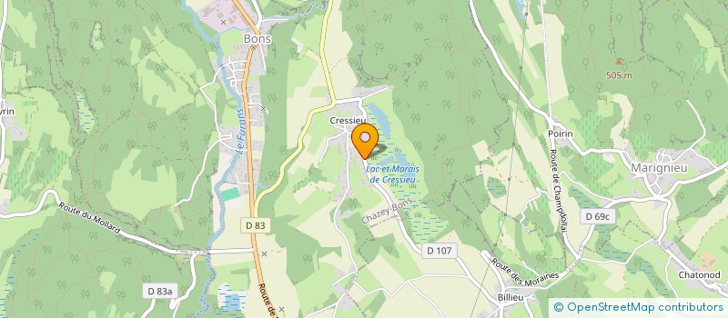 localisation de l'entreprise MONSIEUR JEAN-PAUL THOMASSET  MAGNIEU