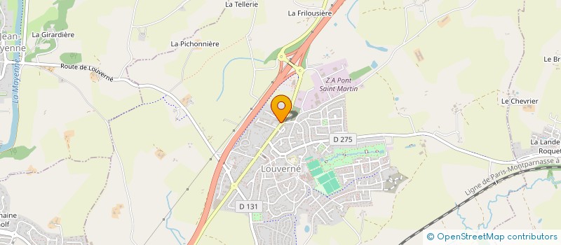 localisation de l'entreprise MONSIEUR JEAN-PAUL TIROUFLET  LOUVERNE