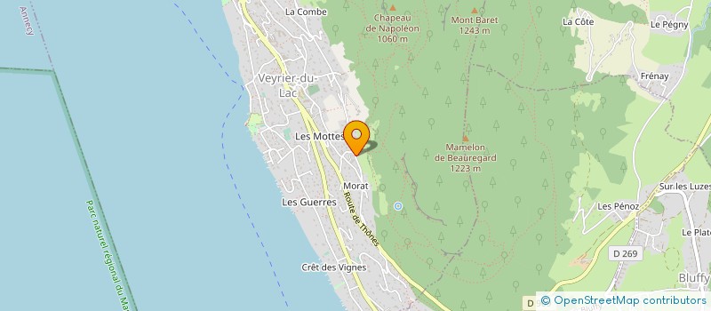 localisation de l'entreprise MONSIEUR JEAN-PAUL TISSOT  VEYRIER-DU-LAC