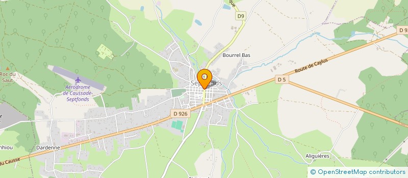 localisation de l'entreprise MONSIEUR JEAN PAUL TOULIS  SEPTFONDS