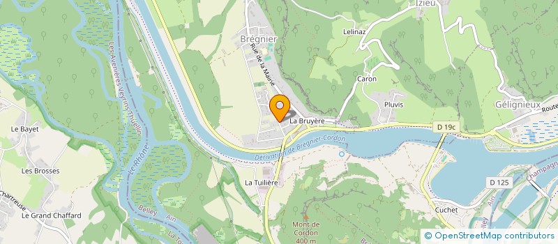 localisation de l'entreprise MONSIEUR JEAN-PAUL TROUILLET  BREGNIER-CORDON