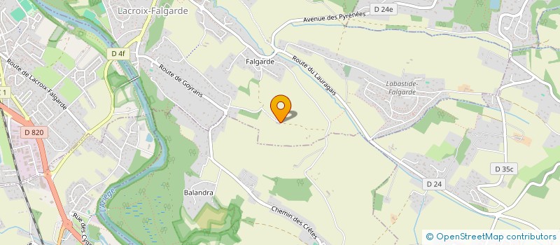 localisation de l'entreprise MONSIEUR JEAN PAUL TROY  LACROIX-FALGARDE