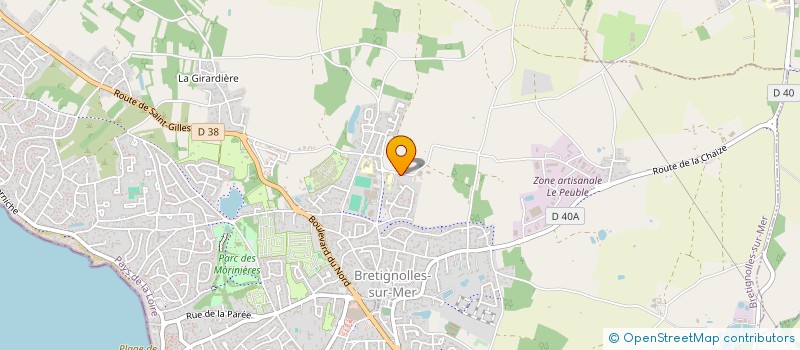 localisation de l'entreprise MONSIEUR JEAN-PAUL TRUBERT  BRETIGNOLLES-SUR-MER