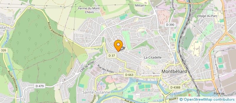 localisation de l'entreprise MONSIEUR JEAN-PAUL TURUANI  MONTBELIARD
