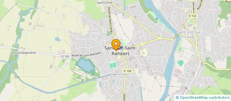 localisation de l'entreprise MONSIEUR JEAN PAUL VACHER  SAINT-JUST-SAINT-RAMBERT