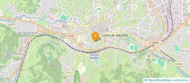 localisation de l'entreprise MONSIEUR JEAN-PAUL VADOT à LONS-LE-SAUNIER