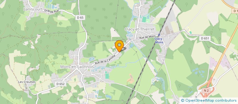 localisation de l'entreprise MONSIEUR JEAN-PAUL VAILLANT  MONS-EN-LAONNOIS