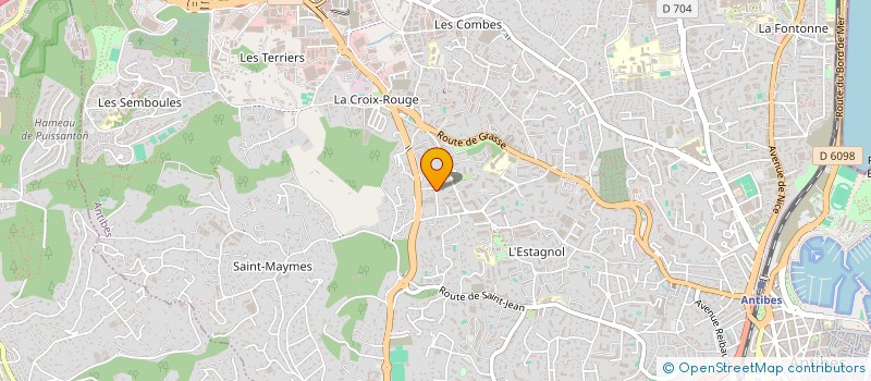 localisation de l'entreprise MONSIEUR JEAN-PAUL VALDENAIRE MAURICE  ANTIBES