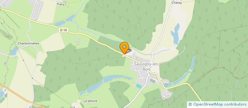 localisation de l'entreprise MONSIEUR JEAN PAUL VALET  SAUVIGNY-LES-BOIS