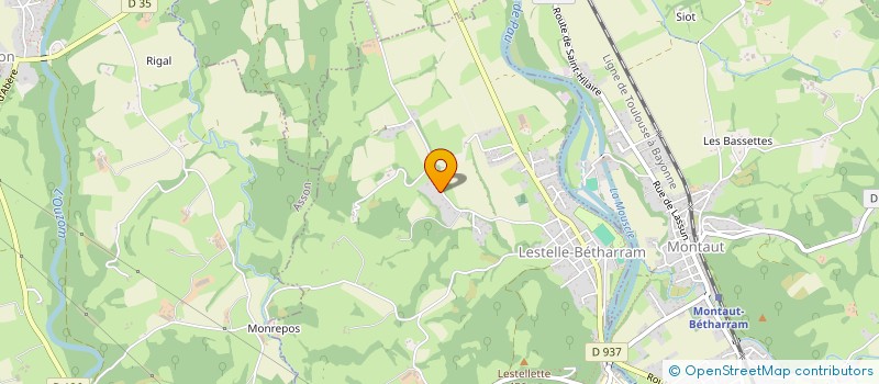 localisation de l'entreprise MONSIEUR JEAN-PAUL VALLEE  LESTELLE-BETHARRAM