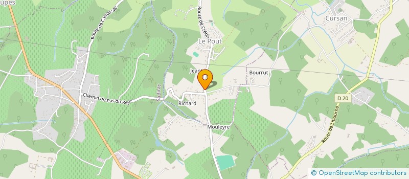 localisation de l'entreprise MONSIEUR JEAN PAUL VEILLON  LE POUT