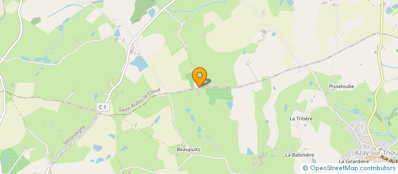 localisation de l'entreprise MONSIEUR JEAN-PAUL VERGNAUD  SAINT-AUBIN-LE-CLOUD