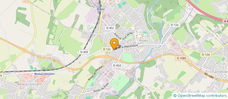 localisation de l'entreprise MONSIEUR JEAN PAUL VEYER  RIVES