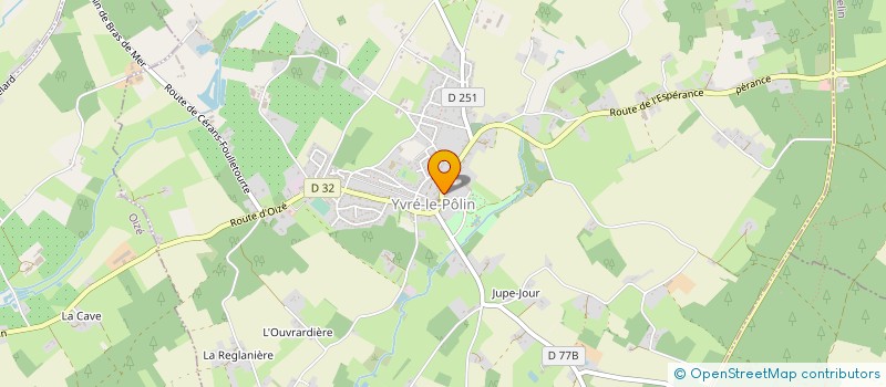 localisation de l'entreprise MONSIEUR JEAN PAUL VIEILLEPEAU  YVRE-LE-POLIN