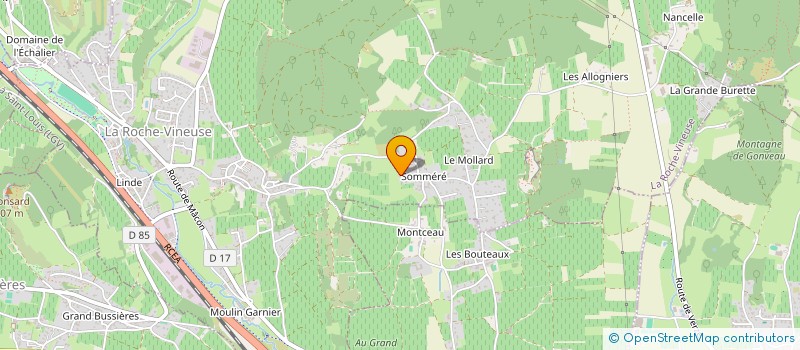 localisation de l'entreprise MONSIEUR JEAN PAUL VILLARD à LA ROCHE-VINEUSE