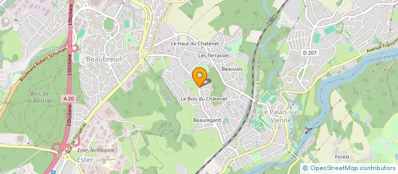 localisation de l'entreprise MONSIEUR JEAN-PAUL VITRAC  LE PALAIS-SUR-VIENNE