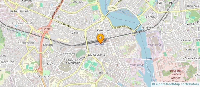 localisation de l'entreprise MONSIEUR JEAN-PAUL WASSON  LORIENT