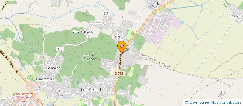 localisation de l'entreprise MONSIEUR JEAN PAULET  SAINT-SULPICE-DE-ROYAN