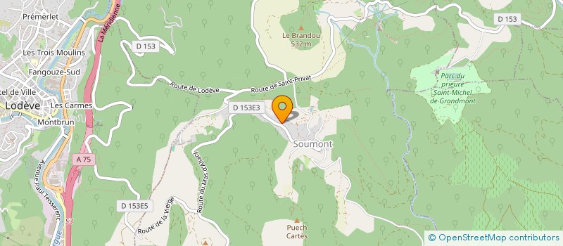 localisation de l'entreprise MONSIEUR JEAN PAUMIER  SOUMONT