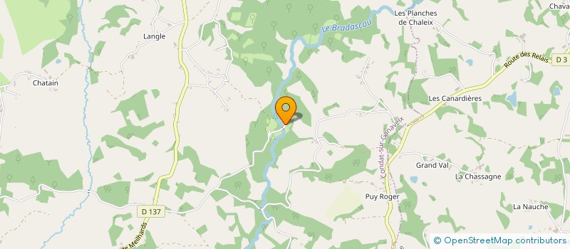 localisation de l'entreprise MONSIEUR JEAN PAUPARDIN  CONDAT-SUR-GANAVEIX