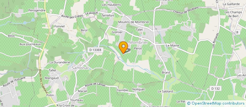 localisation de l'entreprise MONSIEUR JEAN PAUZET  MOMBRIER