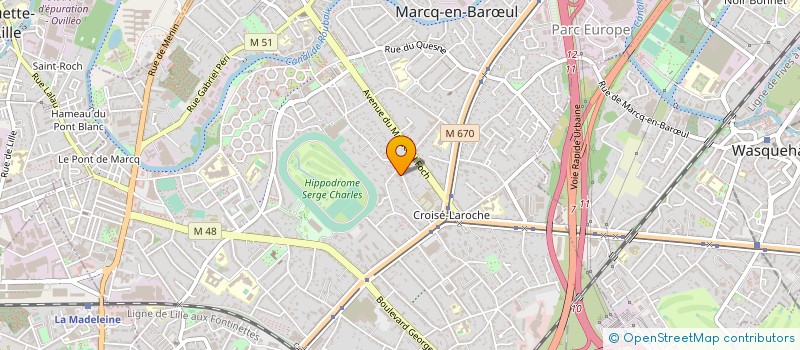 localisation de l'entreprise MONSIEUR JEAN PAWLOWSKI à MARCQ-EN-BARŒUL