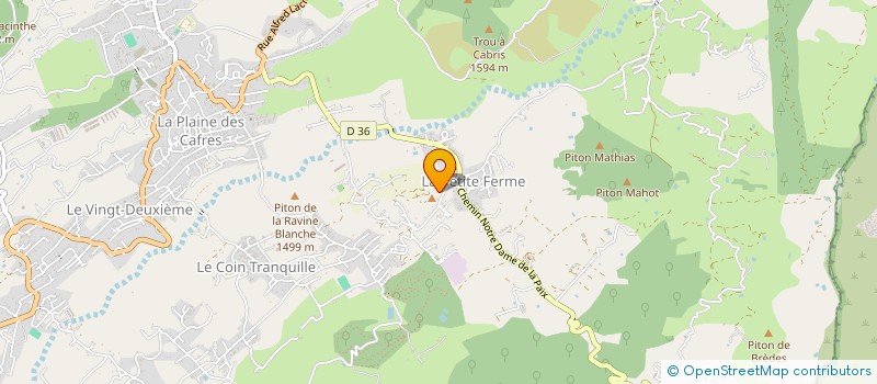 localisation de l'entreprise MONSIEUR JEAN PAYET  LE TAMPON