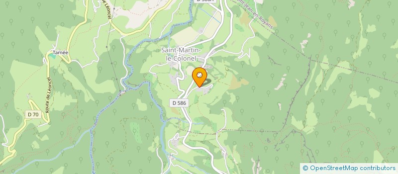 localisation de l'entreprise MONSIEUR JEAN PAYET  SAINT-MARTIN-LE-COLONEL