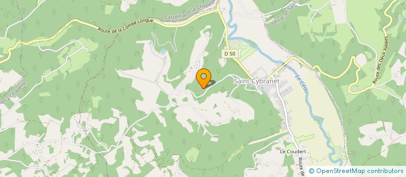 localisation de l'entreprise MONSIEUR JEAN PECAL  SAINT-CYBRANET