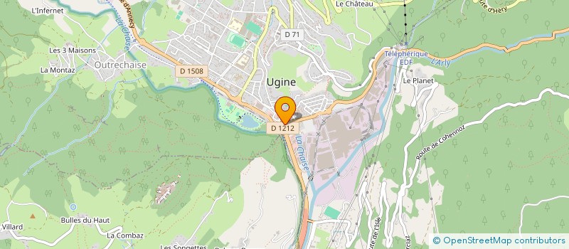 localisation de l'entreprise MONSIEUR JEAN PECH  UGINE