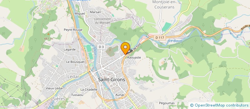 localisation de l'entreprise MONSIEUR JEAN PECH à SAINT-GIRONS