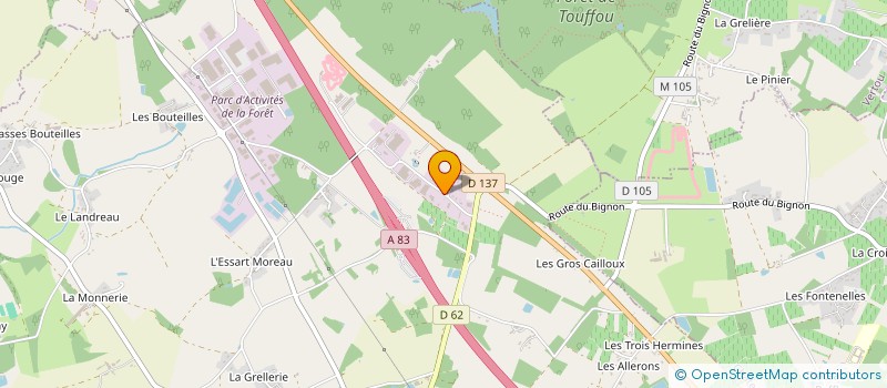 localisation de l'entreprise MONSIEUR JEAN PECHIN à LE BIGNON