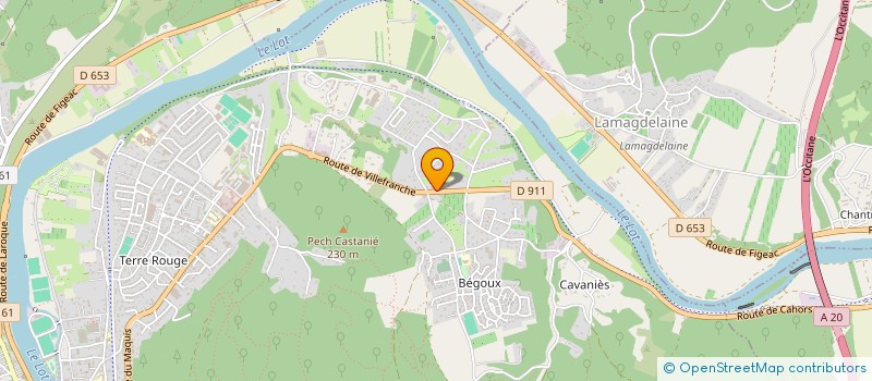 localisation de l'entreprise MONSIEUR JEAN PEGOURIE  CAHORS