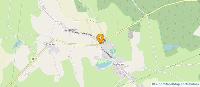 localisation de l'entreprise MONSIEUR JEAN PEJOUX  TRETEAU