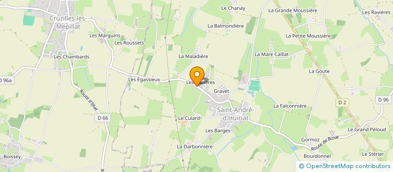 localisation de l'entreprise MONSIEUR JEAN PELISSON à SAINT-ANDRE-D'HUIRIAT