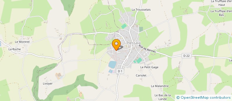 localisation de l'entreprise MONSIEUR JEAN PELLAN à LE MENE