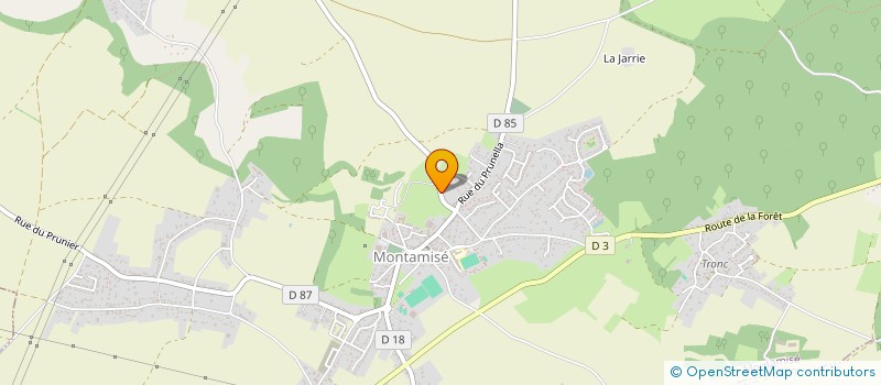 localisation de l'entreprise MONSIEUR JEAN PELLETREAU  MONTAMISE