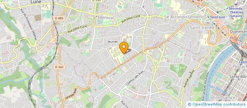 localisation de l'entreprise MONSIEUR JEAN PELLISSIER  LYON 5EME