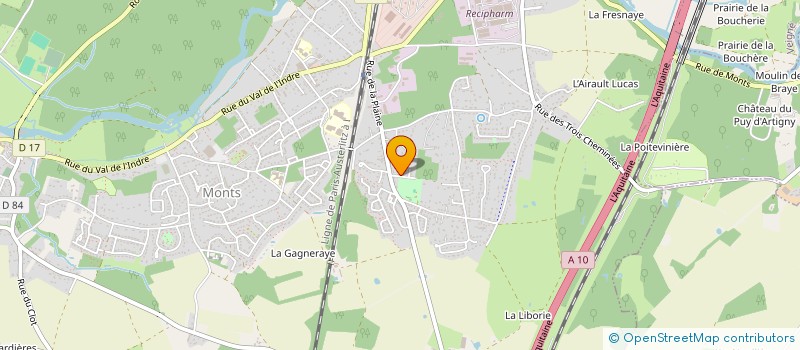 localisation de l'entreprise MONSIEUR JEAN PELOUX  MONTS