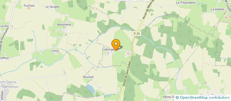 localisation de l'entreprise MONSIEUR JEAN PELUS  SAINT DIDIER D'AUSSIAT